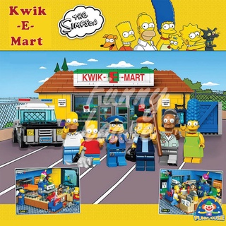 บล็อคตัวต่อ T1016 ร้านสะดวกซื้อ Kwik E-mart สีสันสดใสของชาวซิมป์สัน Kwik E-mart จำนวน 2,218 ชิ้น