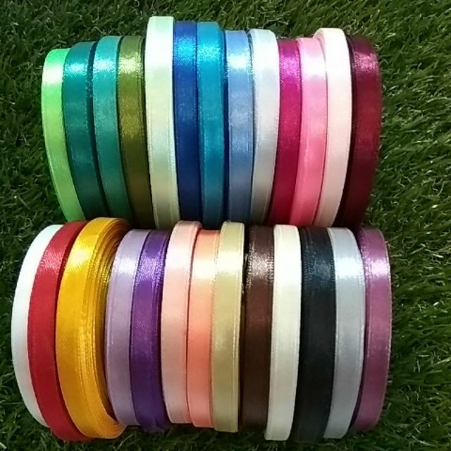 1/4" (0.6mm)ริบบิ้นผ้าซาติน (13y-15y) Rm 1.30