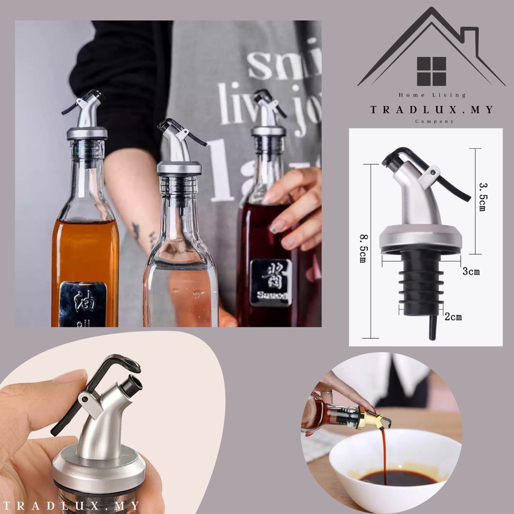 Tradlux Oil Bottle Nozzle Oil Dispenser Bottle Cap only Reusable Bottle Stopper Leak Proof Stopper T