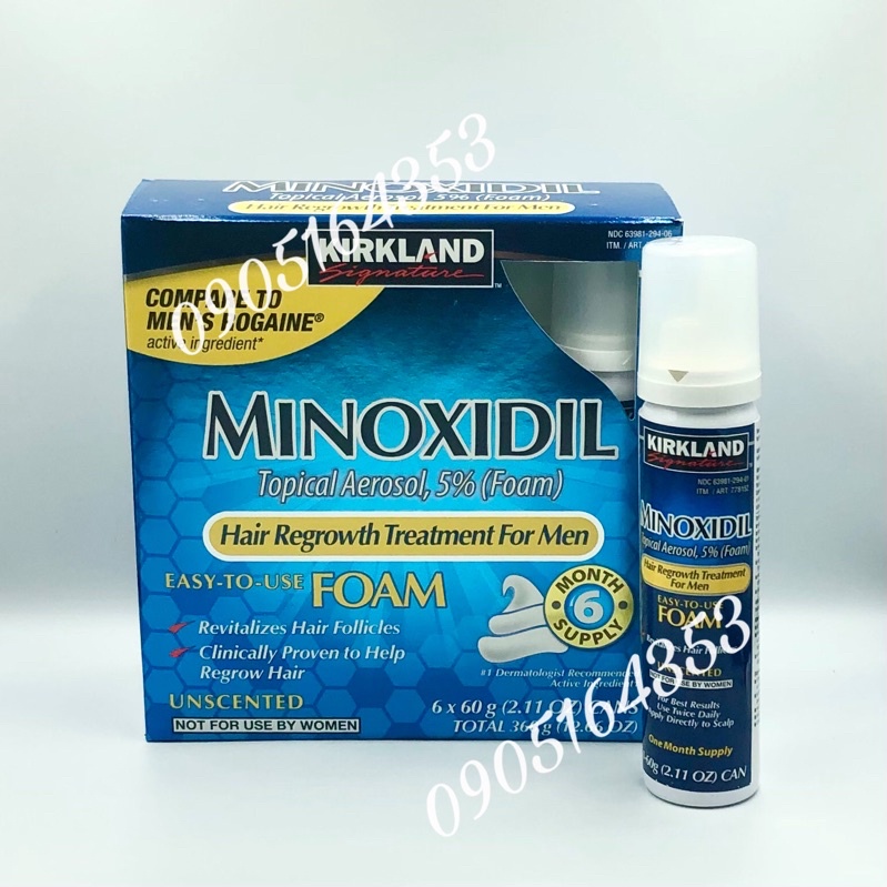 โฟม Minoxidil 5 % (โฟม ) วันที ่ ใหม ่