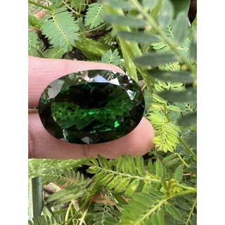 85 carats 36x26mm  Synthetic Tourmaline Oval