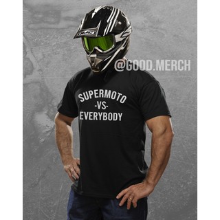 เสื้อยืด พิมพ์ลาย Supermoto VS EVERYBODY