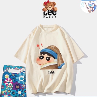 เสื้อยืดคอกลม ผ้าฝ้าย พิมพ์ลาย LEEfalle แฟชั่นฤดูร้อน สําหรับผู้ชาย