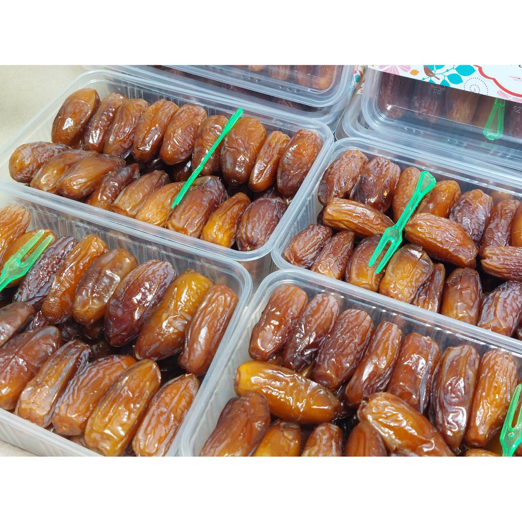 อินทผลัมสายพันธ์เดกเลทนัวร์ไร้เมล็ด ขนาด 500 กรัม Dates with seed Noir seedless size 500 g. - รูปที่ 3