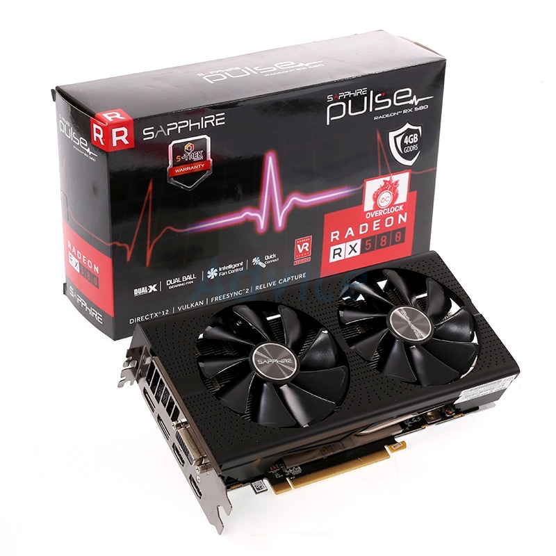 การ์ดจอมือสอง RX580 4 GB