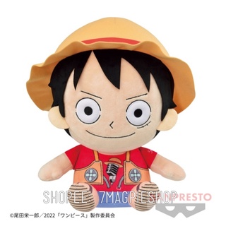 🇯🇵 ตุ๊กตา Luffy ONE PIECE Film Red 30cm BIG Plush ลิขสิทธิ์แท้ Banpresto ลูฟี่ วันพีซ