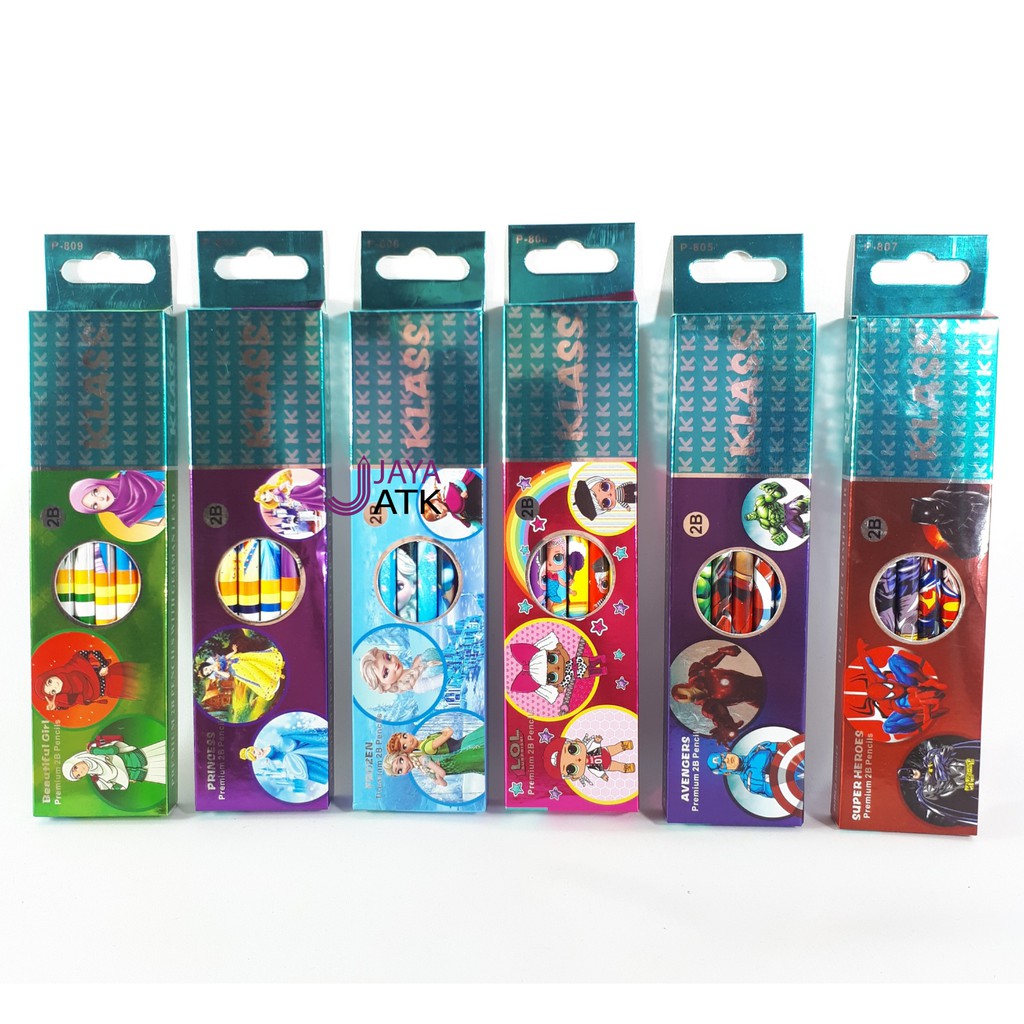 CHARACTER PENCIL CUTE PENCIL 1 PACK 2B PENCIL 2B CHARACTER PENCIL CUTE CHARACTER PENCIL