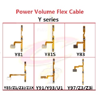 แพรปุ่มสวิตปิดเปิด ปุ่มเปิดปิด ปุ่มเปิดเสียง สําหรับ Vivo Y53 Y55 Y66 Y67 Y69 Y71 Y73 Y75 Y79 Y81 Y81s Y83 Y85 Y91 Y91C Y93 Y95 Y97