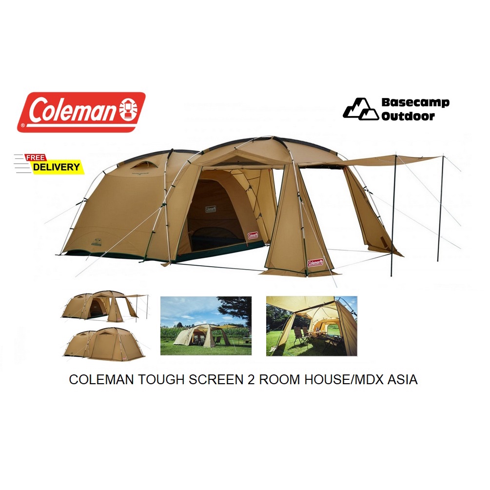 **แถมฟรี Raincover ตรงรุ่น Coleman Tough Screen 2 Room House/ MDX เต็นท์ครอบครัวขนาดใหญ่ 4-5คน