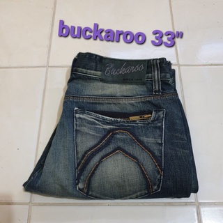 ยีนส์สภาพ 95%ยี่ห้อ buckaroo เอว 33 นิ้ว