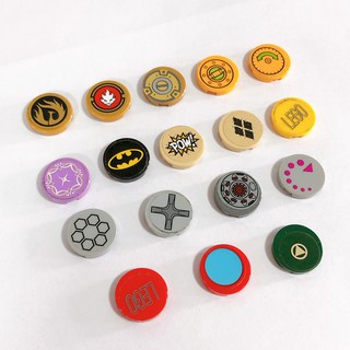 Lego part (ชิ้นส่วนเลโก้) No.14769 Tile Round 2 x 2 with Bottom Stud Holder (sticker)