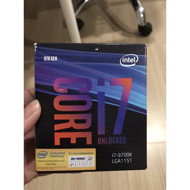 ซีพียู อินเทล CPU Intel Core i7-9700K 3.6GHz 8C/8T LGA 1151V2 i7 9700K