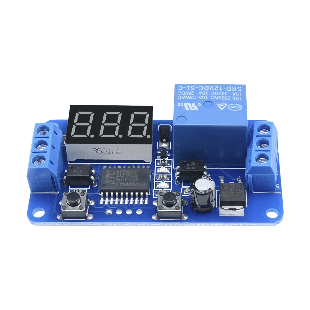 DIYMORE | DC 12V LED Display Digital Delay Timer Control Switch Module PLC Automation TOP - รูปที่ 6