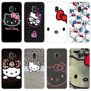 HELLO KITTY เคสโทรศัพท์มือถือลายคิตตี้สําหรับ Samsung Galaxy J1 2016 J2 Prime J2 Core 2018 J3 2016 J4 2018 J5 Prime