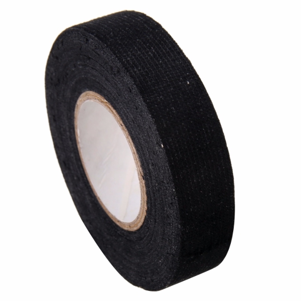 5 Rolls Cloth Tape Adhesive Looms Wire Harness 19mm × 15m Black For Car Auto - Foto 9