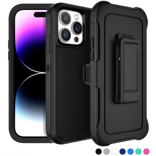 สําหรับiPhone Air 17 16 15 14 Plus 13 12 11 Pro MaxกรณีW/เข็มขัดคลิปKickstand Holster,Heavy DutyกันกระแทกMil-Grade Dropป้องกันกันชนฝาครอบโทรศัพท์