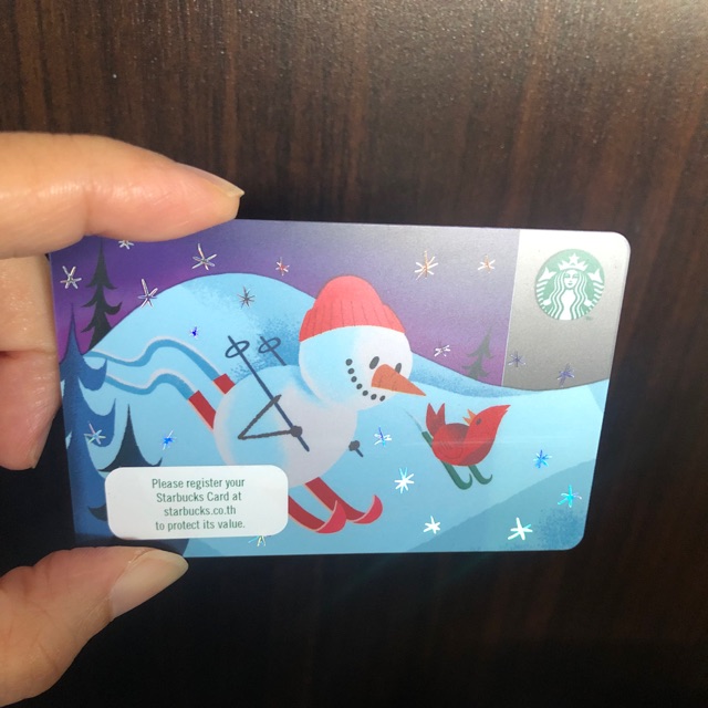 Starbucks card  มีดาวระยิบระยับ