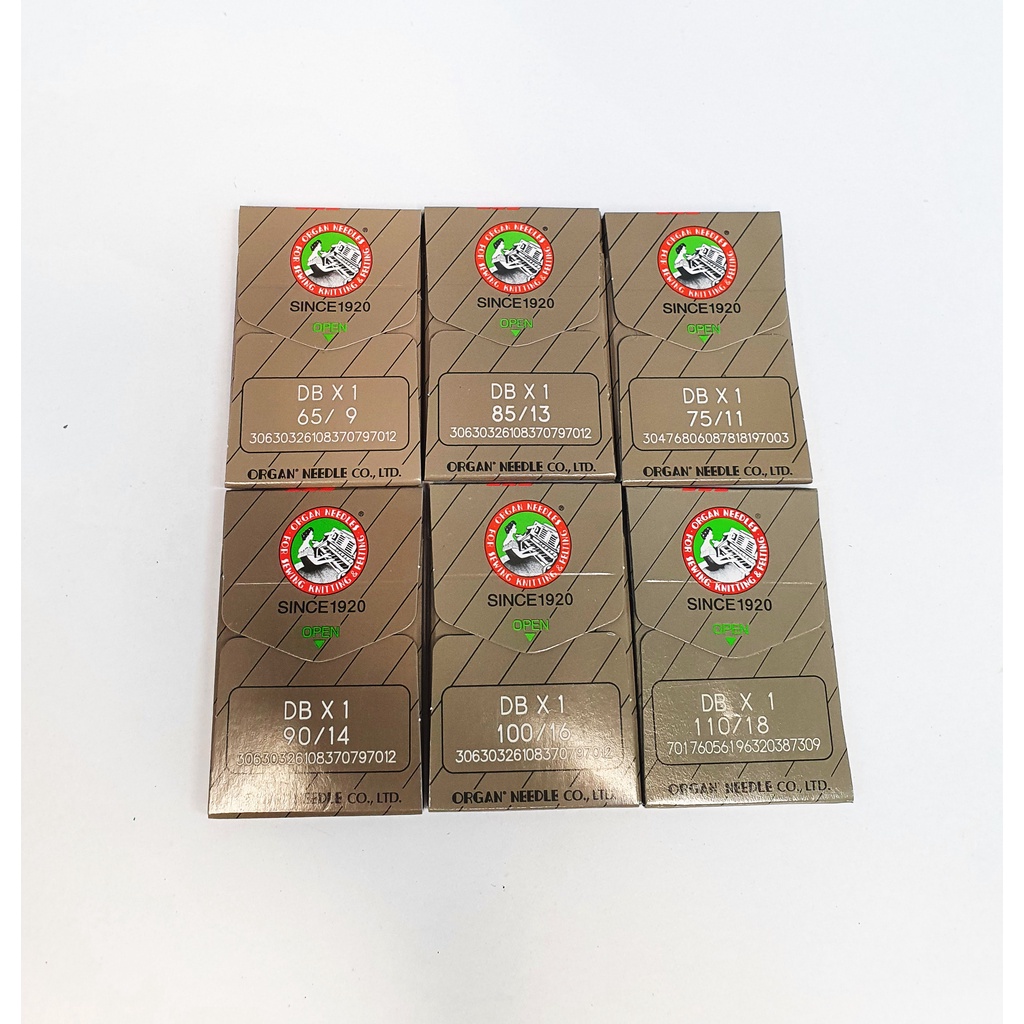เข็มติดจักร เข็มจักรอุตสาหกรรม DB ห่อสีเทา อย่างดี ยี่ห้อ Organ เบอร์ 9, 11,13,14,16,18 ของแท้ 100% - รูปที่ 2