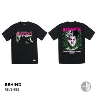 HH BEHIND CLOTHING เสื้อยืดลาย “REVENGE” cotton