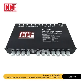 98auto CCEปรี7แบน แยกซับอิสระ กลางชัด แหลมใส เบสหนัก CQ-737 CCE ปรีรถยนต์ 7แบน ราคา1ชิ้น