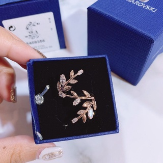 แหวน swarovski แท้ 100% Mayfly Ring, White, Rose-gold tone plated