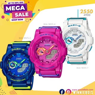 นาฬิกาคาสิโอ Casio Baby-G BGA-185FS 👍 | ถูก แท้ ชัวร์ | 👍 รับประกัน 1 ปี