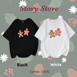 เสื้อยืด คริสต์มาส ลายคุ้กกี้ kl