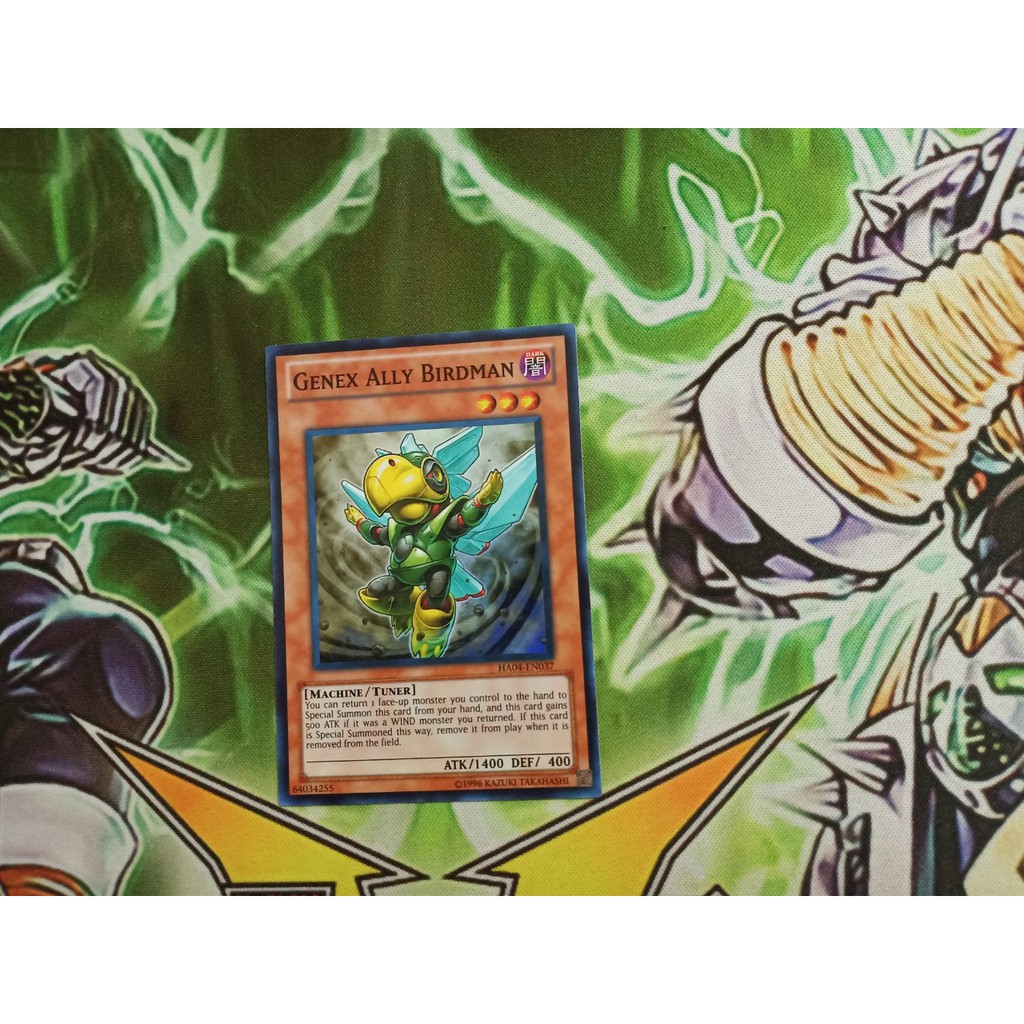 การ์ด Yugioh ของแท้ - Genex Ally Birdman - HA04-EN037 - Super Rare Unlimited