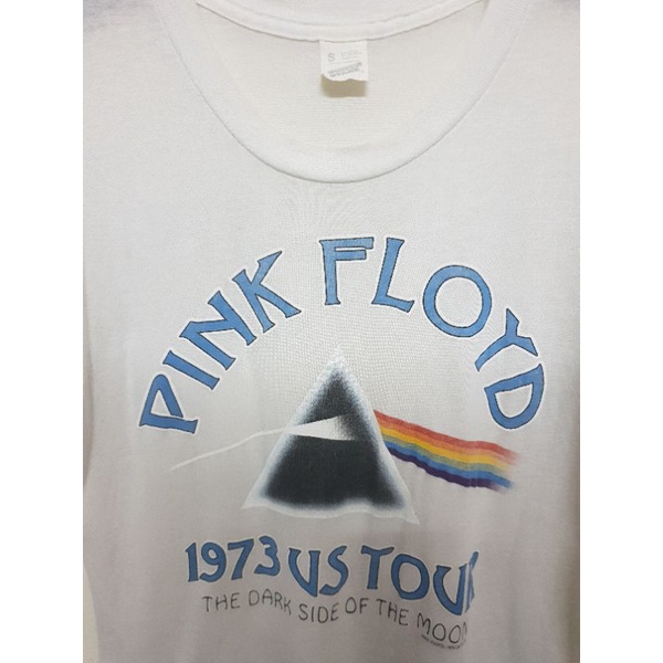 【ใหม่】เสื้อยืด pink floyd ตอกปี 1973 ผ้า 50 ตะเข็บเดี่ยวบน ล่าง แท้มือ2สอง ไซต์เอสS made in USA vint