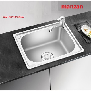 Manzan Stainless Sink Kitchen with SUS304 Model:5040 50x40x20cm