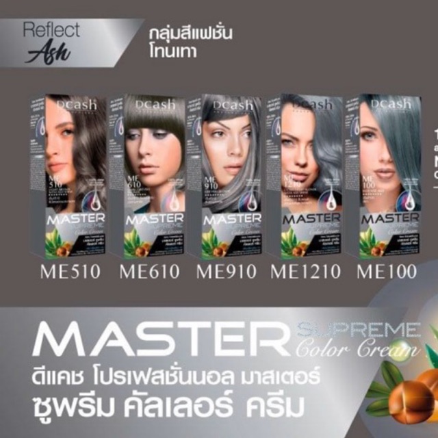 โทนเทา ดีแคช โปรเฟสชั่นนอล มาสเตอร์ ซูพรีม คัลเลอร์ ครีม  DCASH MASTER SUPREME COLOR CREAM