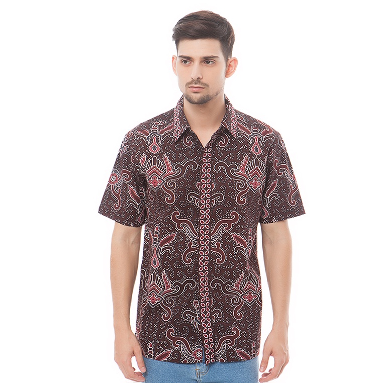 Merah Pradawita Batik CHOCOLATOS 2A (น้ําตาล-แดง) - Regular Fit