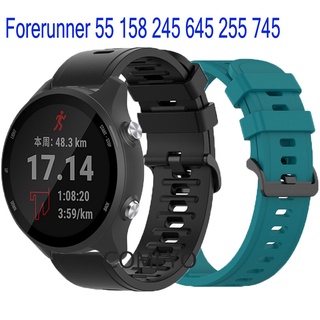 Garmin Forerunner 245 255 265 645 158 55 สายสมาร์ทวอทช์ ซิลิโคน กีฬา สร้อยข้อมือ ผู้ชาย ผู้หญิง สายนาฬิกา