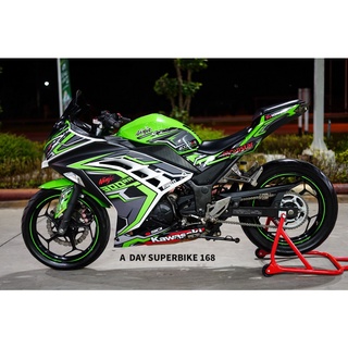 สติ๊กเกอร์แต่งลายรถ Kawasaki Ninja 300 ลาย 300-RR