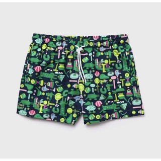 กางเกงว่ายน้ำขาสั้น Lacoste x Jeremyville Light Print Swim Short (แท้จาก King Power)