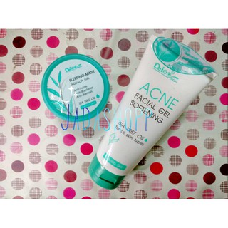 สลีปปิ้งมาร์ค Sleeping mask anti acne tea tree oil มาร์คหน้า สิว ลดสิว สิวอุดตัน  daiso