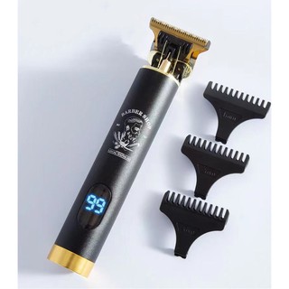 ( มาใหม่ล่าสุด) VGR-272ปัตตาเลี่ยนกันขอบแต่งลายแบบไร้สาย  //  HAIR TRIMMER สีดำหน้าจอLED ปัตตาเลื่ยน มาใหม่สีดำ