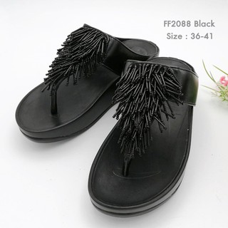 5okshop รองเท้าเพื่อสุขภาพ รองเท้าแตะคีบสไตล์fitflop ประดับด้วยอะไหล่ FF2088 เล็กกว่าปกติ1ไซส์