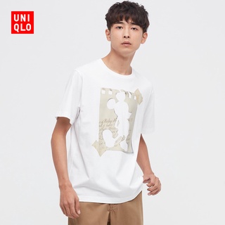 Uniqlo UT เสื้อยืดแขนสั้น พิมพ์ลายมิกกี้เมาส์ สําหรับผู้ชาย และผู้หญิง 447183S-5XL