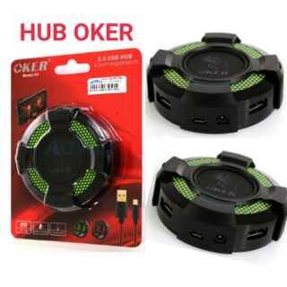 HUB H-1 ฮับต่อพ่วงคอม USB HUB OKER  4 Port