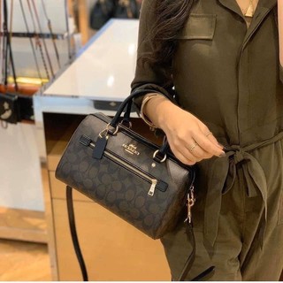 COACH ROWAN SATCHEL IN SIGNATURE CANVAS (COACH F83607) 🌹🌹ระดับตัวTOP🔻COLOR : BROWN BLACK