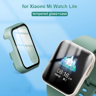 กระจก + เคสสําหรับ Xiaomi Mi Watch Lite นาฬิกาข้อมืออัจฉริยะป้องกันรอยหน้าจอ