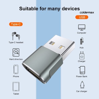 [ Cold ] อะแดปเตอร์แปลง Type-c ตัวเมีย เป็น USB 3.1 ตัวผู้ อะลูมิเนียมอัลลอย สําหรับโทรศัพท์มือถือ แล็ปท็อป