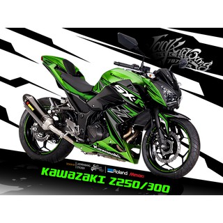 สติ๊กเกอร์แต่งลายรถ KAWASAKI Z 250/300 ลาย SPORT V.1