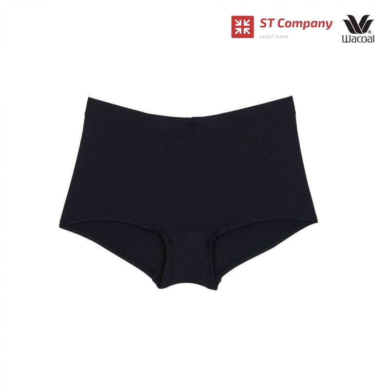 กางเกงใน วาโก้ รูปแบบขาสั้น (Boyleg) ดำ (Black) 1 ชิ้น รุ่น WU8457 Wacoal Boyleg Panty เนื้อผ้า Nylo