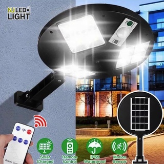 NJLED LIGHT SR-101 ไฟถนน โคมไฟติดผนัง Solar Light ไฟสปอตไลท์ ไฟโซล่าเซลล์