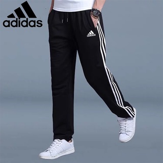 【Hot Sale】M-5XL ADIDA กางเกงกีฬากางเกงขายาวทรงแบนแห้งเร็วระบายอากาศได้ดี