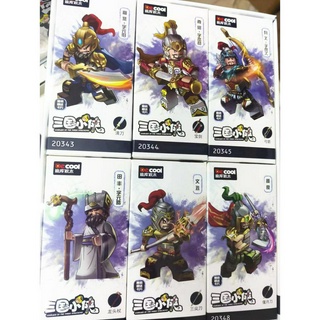 ของเล่นฟิกเกอร์ Three Kingdoms Yuan Shao Camp ขนาดเล็ก 20343-20348