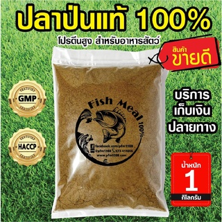 ราคาปลาป่นแท้100% สำหรับอาหารสัตว์ โปรตีน 50%-65% คุณภาพสูง 1 กิโลกรัม