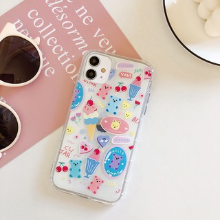 เคสซิลิโคน  ใสนิ่มลายการ์ตูน  เคสสวยๆสำหรับ iP11/ 7Plus / 8Plus/11Promax /6G/6S/8G/7G/6Plus/iP11Pro/x/xr/xs max